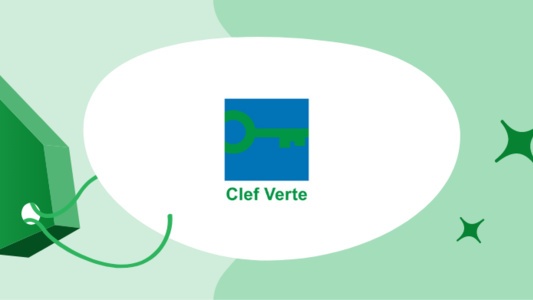 label clef verte